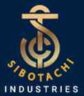 Gold STC mark and, YELLOW AND WHITE Sibotachi Industries logo